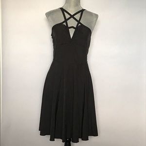 Sexy Black Pentagram Summer Dress SZ XL